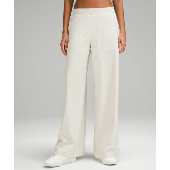 Lululemon 'Swift' White Mid-Rise Wide-Leg Pant Size 2 - Picture 1 of 5